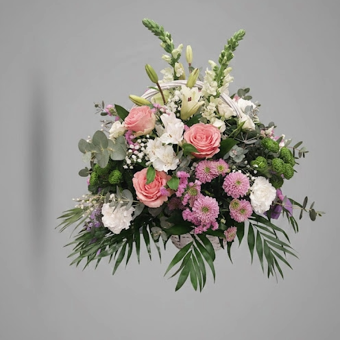 Arreglo Floral Elegancia Rosa Primavera - Imagen 1